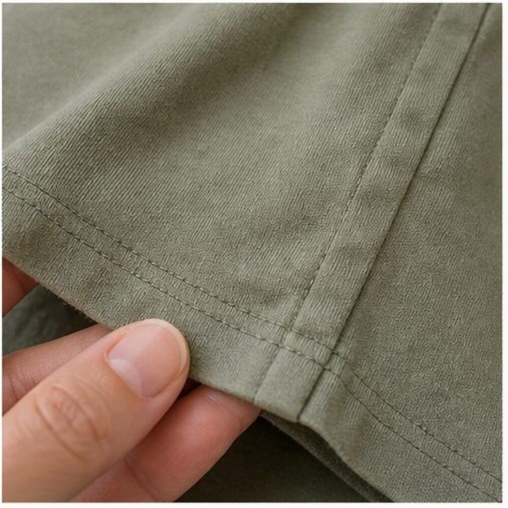 Olive V Neck Top - Picture 6 of 6